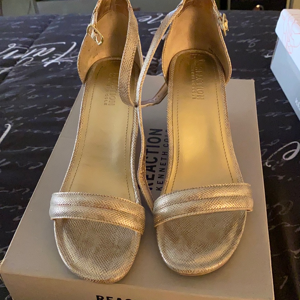 Soft Gold Buckle Wedge